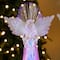 Glitzhome® 10.75" Christmas Lighted Acrylic Color Changing Tabletop Angel Figurine Set